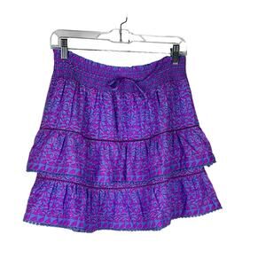 NEW Vineyard Vines Anegada Block Print Tiered Skirt Size M